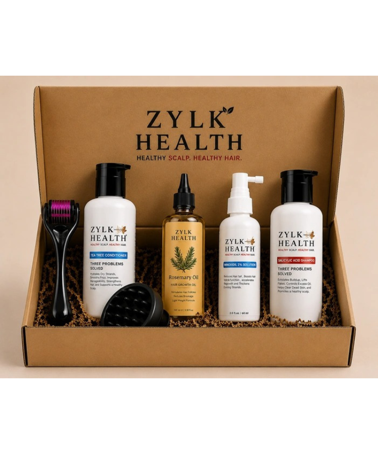 Zylk Rosemary Natural Hair Growth Kit | Scalp Detox & Root Strengthening