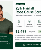 Zylk Hairfall Root-Cause Screening – Advanced Men's Panel